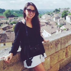 Aritzia Linen and Silk loose swoop neck sweater